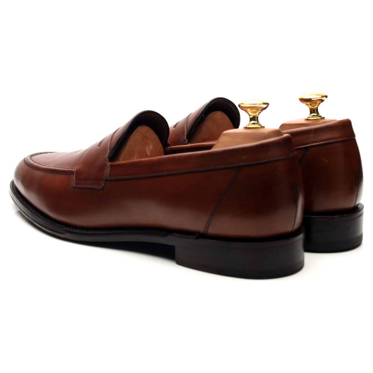 1880 &#39;Hornbeam&#39; Brown Leather Loafers UK 9.5 F