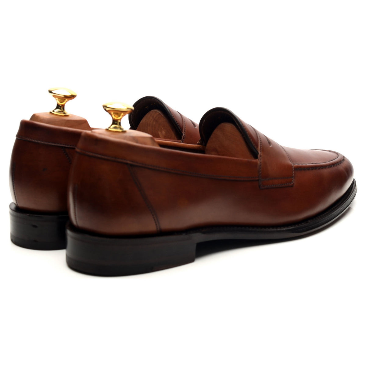 1880 &#39;Hornbeam&#39; Brown Leather Loafers UK 9.5 F