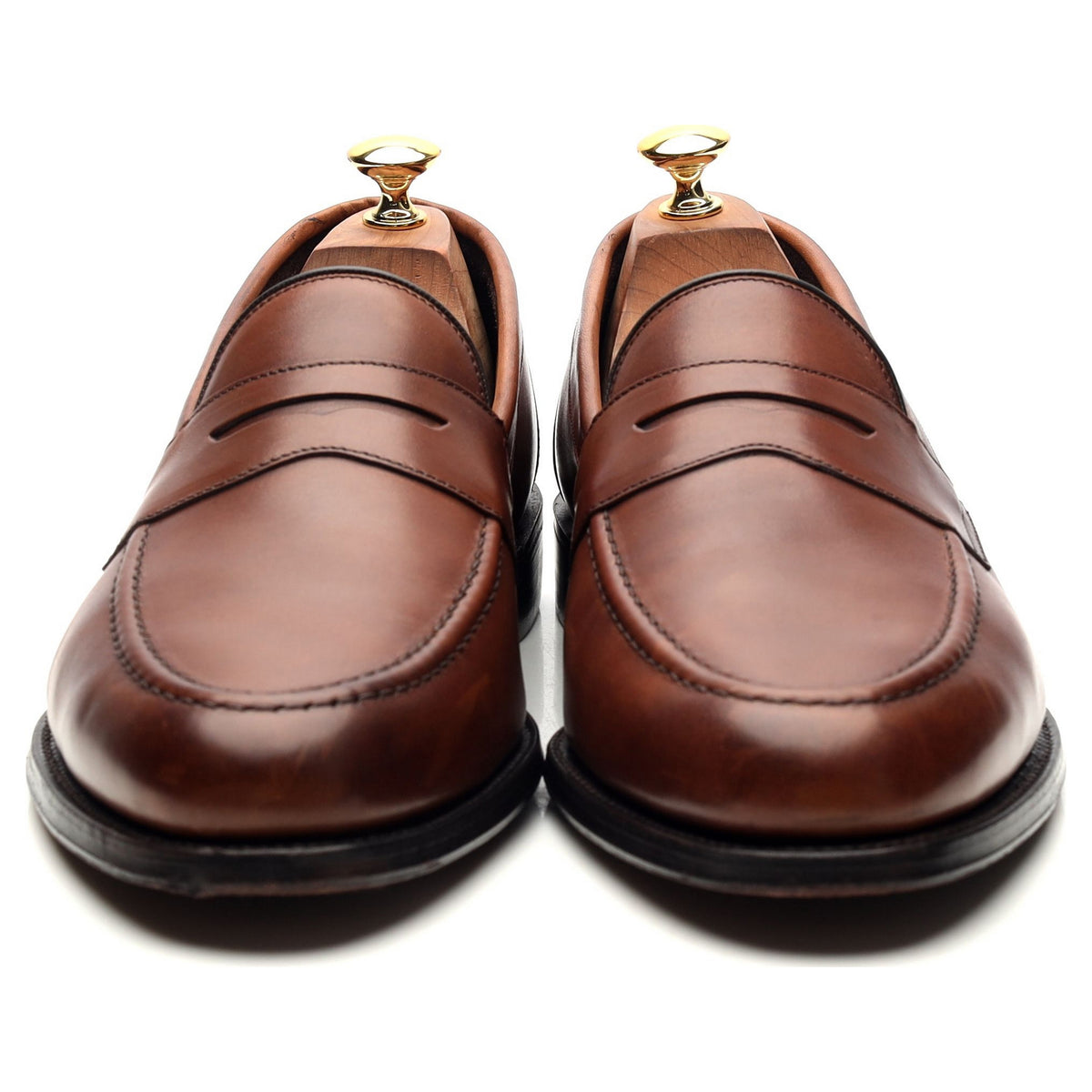 1880 &#39;Hornbeam&#39; Brown Leather Loafers UK 9.5 F