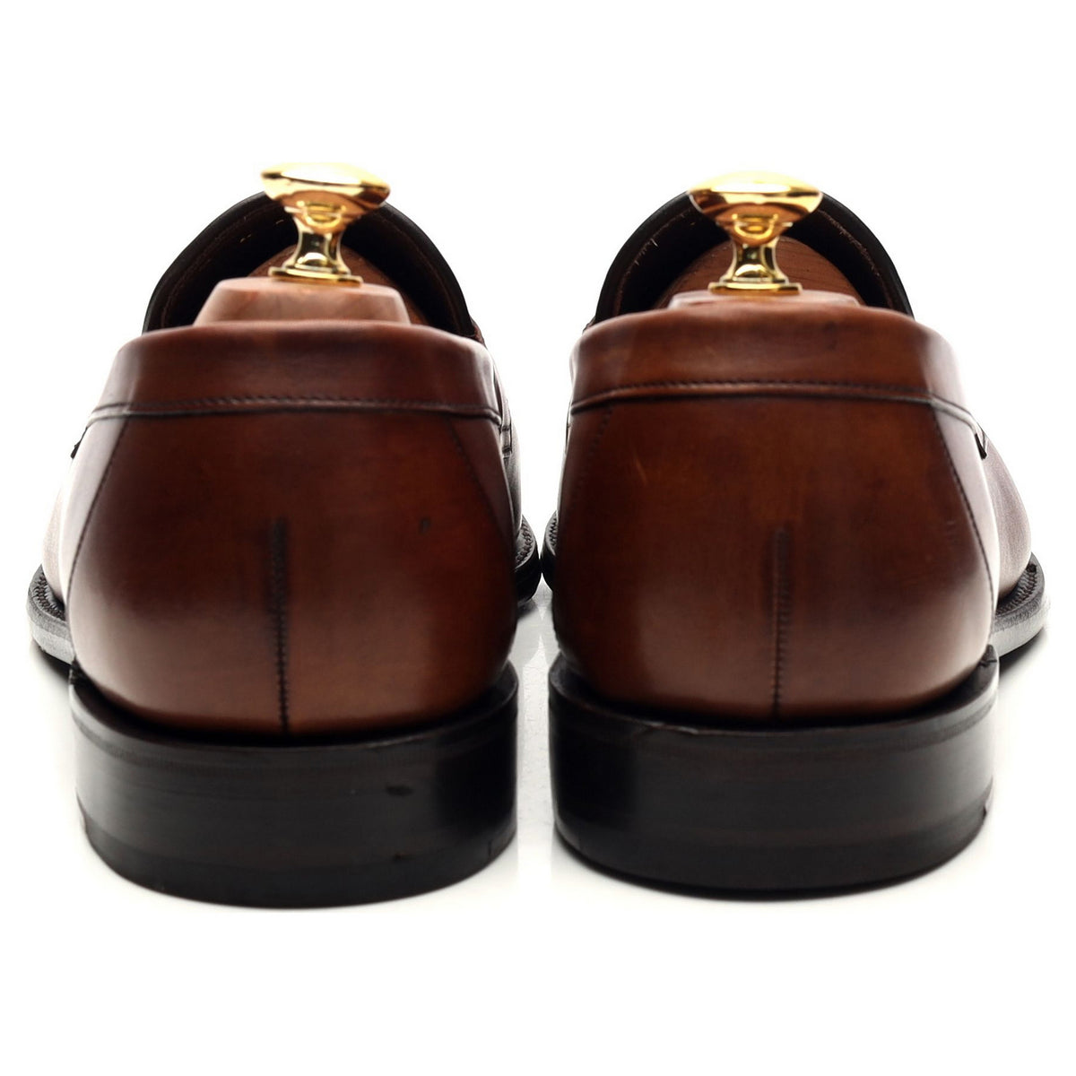 1880 &#39;Hornbeam&#39; Brown Leather Loafers UK 9.5 F