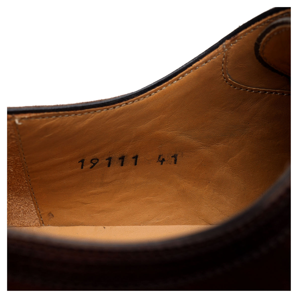 &#39;Domino Punch&#39; Dark Brown Leather Oxford UK 7 EU 41