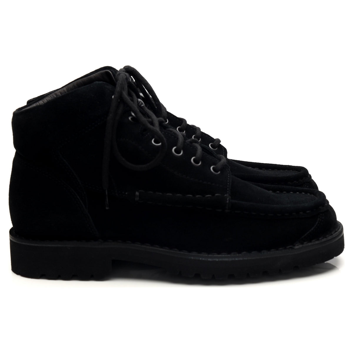 &#39;W170&#39; Black Suede Boots UK 7 EU 41