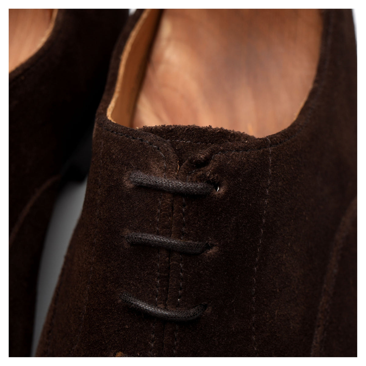 Anglo Italian &#39;Burlington&#39; Dark Brown Suede Oxford UK 10 E