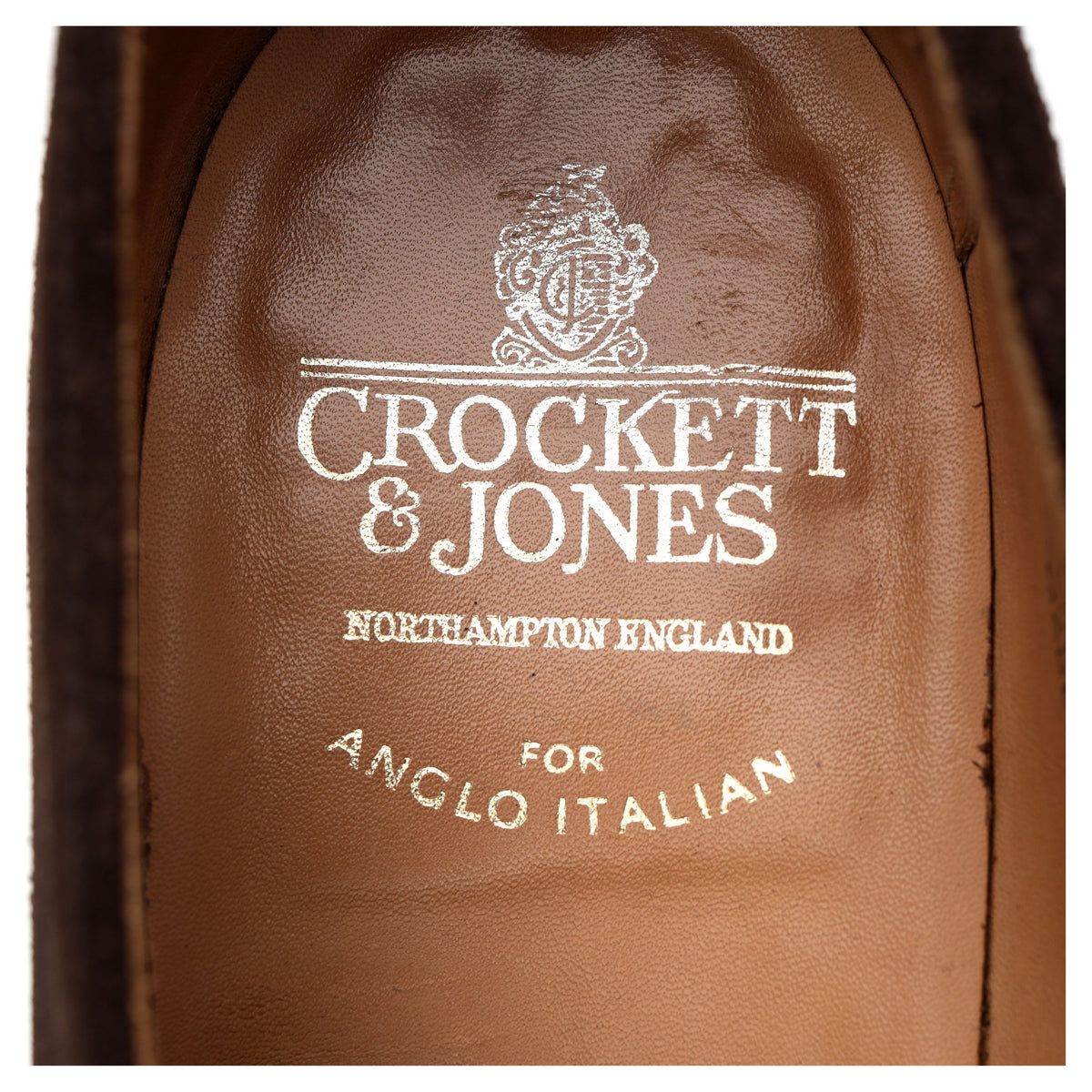 Anglo Italian &#39;Burlington&#39; Dark Brown Suede Oxford UK 10 E