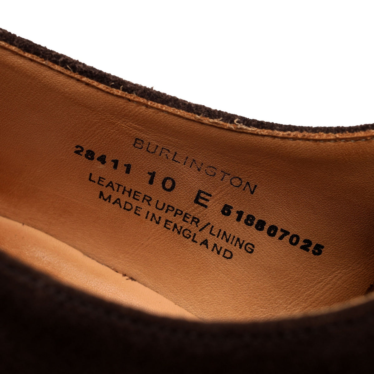 Anglo Italian &#39;Burlington&#39; Dark Brown Suede Oxford UK 10 E