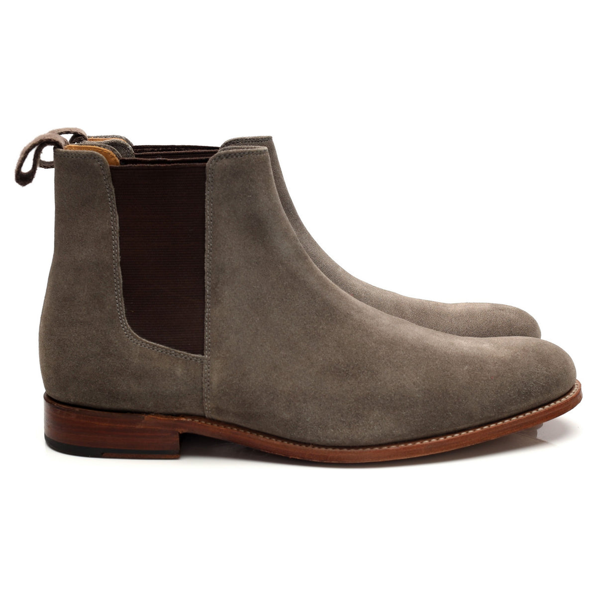 &#39;Declan&#39; Grey Suede Chelsea Boots UK 9 F