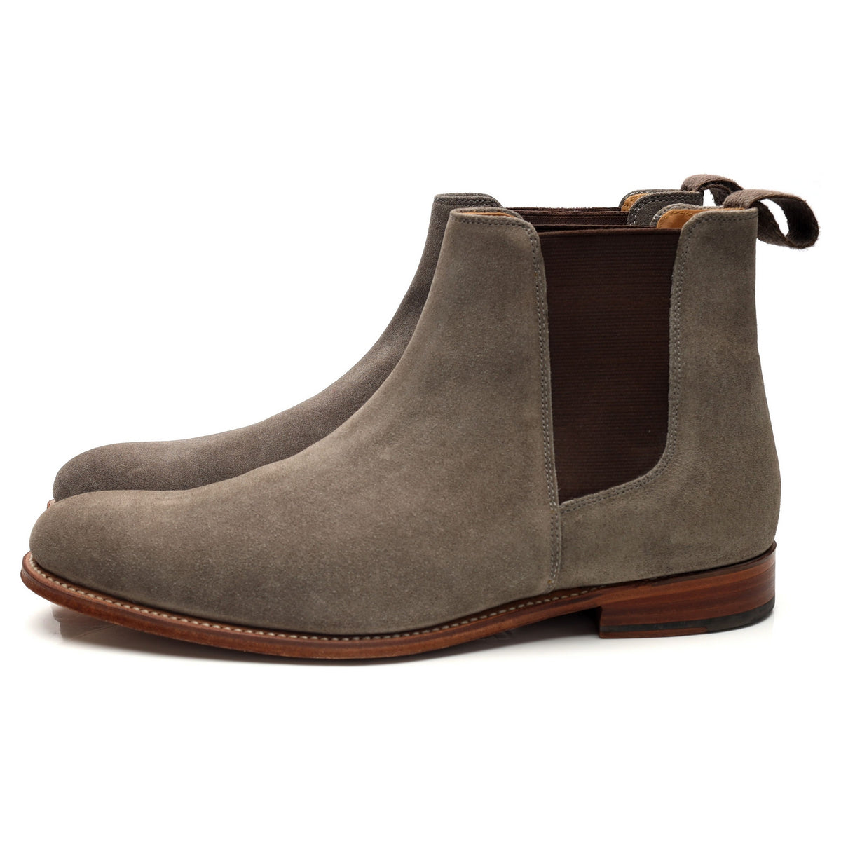 &#39;Declan&#39; Grey Suede Chelsea Boots UK 9 F