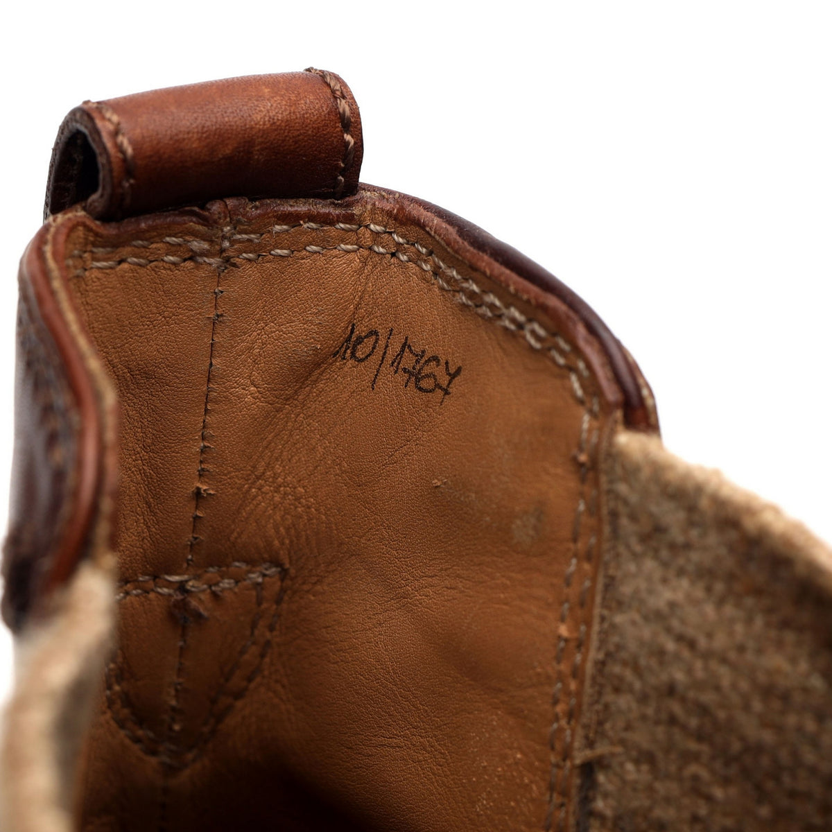 Tan Brown Leather Chelsea Boots UK 10