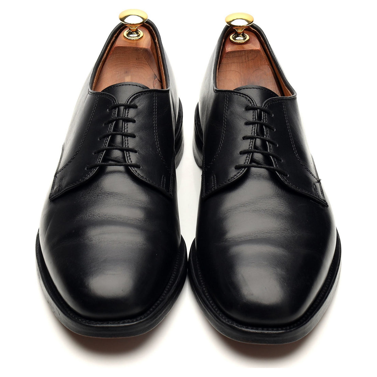 &#39;Berkley&#39; Black Leather Derby UK 10 US 11 D