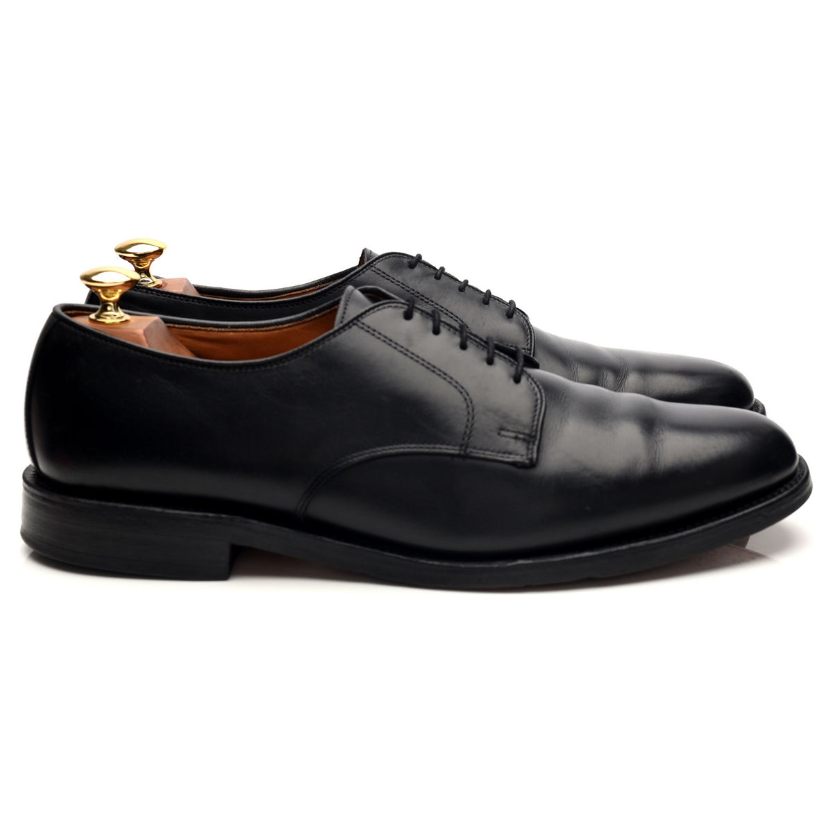 &#39;Berkley&#39; Black Leather Derby UK 10 US 11 D