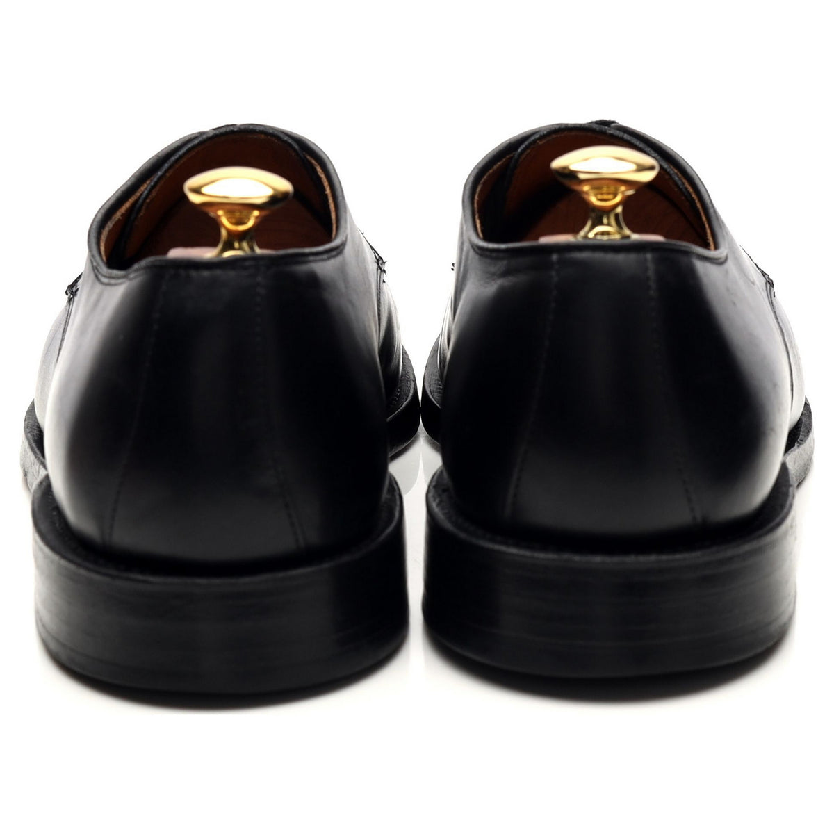 &#39;Berkley&#39; Black Leather Derby UK 10 US 11 D