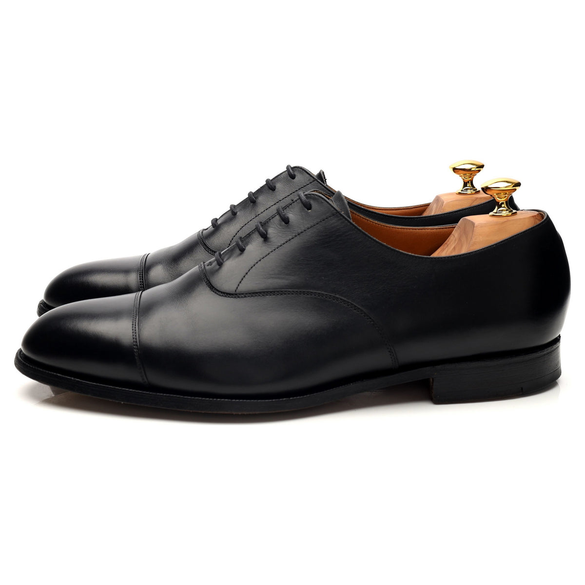 &#39;Bedford&#39; Black Leather Oxford UK 12 G