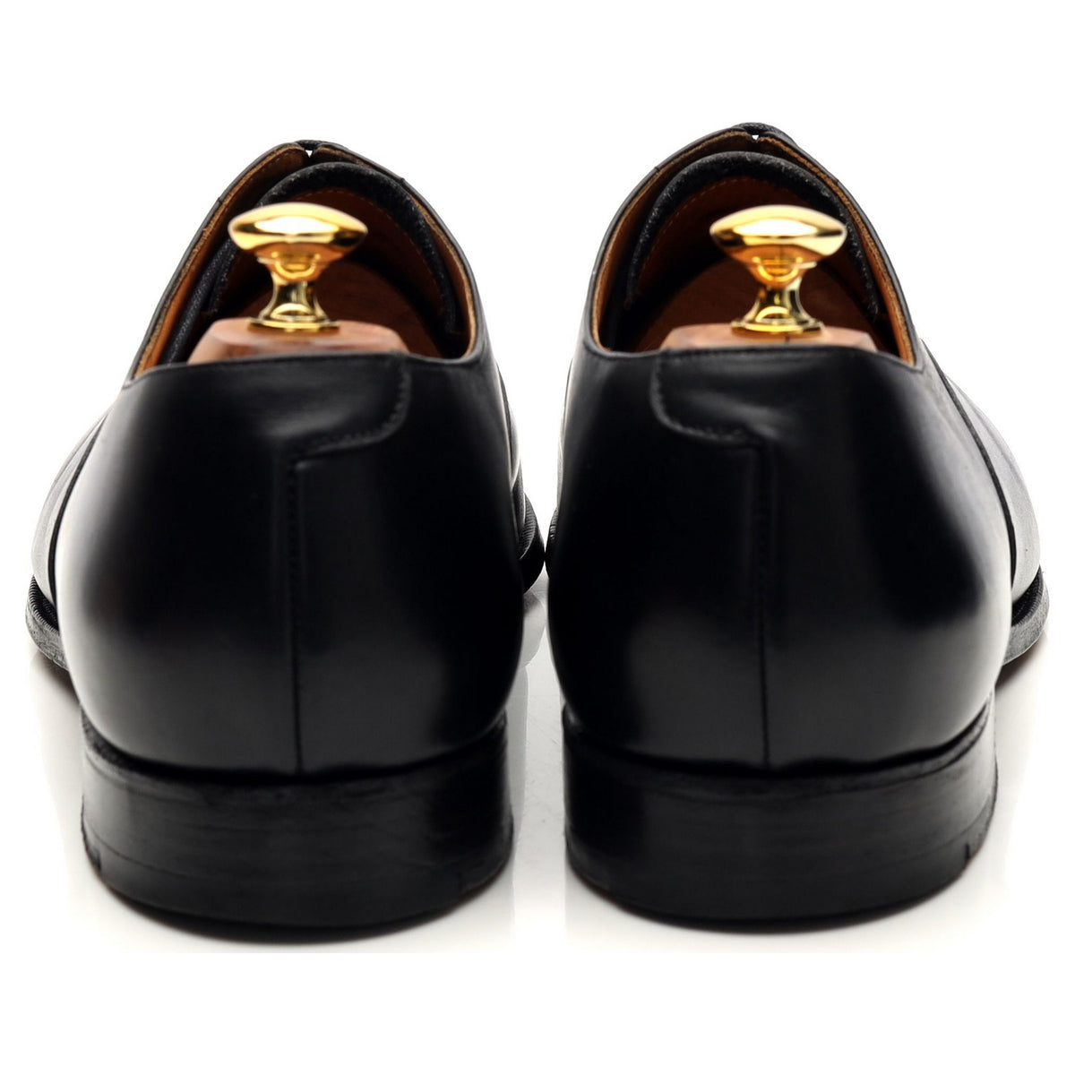 &#39;Bedford&#39; Black Leather Oxford UK 12 G