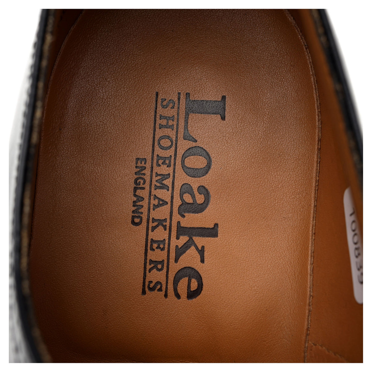 &#39;201B&#39; Black Leather Oxford Semi Brogues UK 8 F