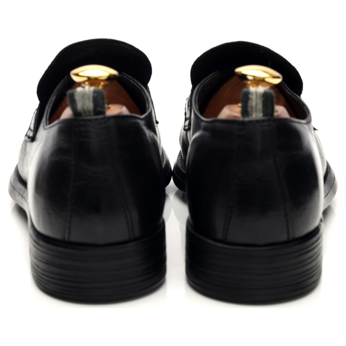 &#39;Chronicle 026&#39; Black Leather Loafers UK 5 EU 39