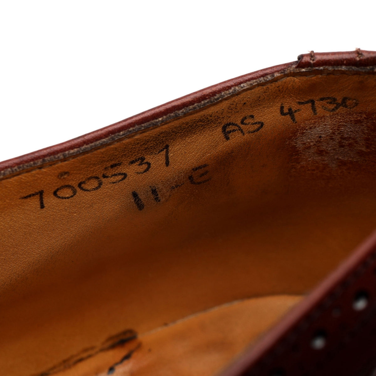 &#39;700537&#39; Tan Brown Leather Oxford Brogues UK 11 E