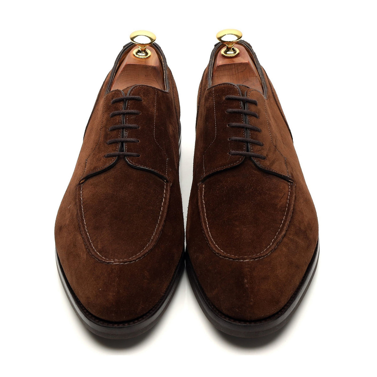 &#39;Chambord ll&#39; Dark Brown Suede Split Toe Derby UK 10 E