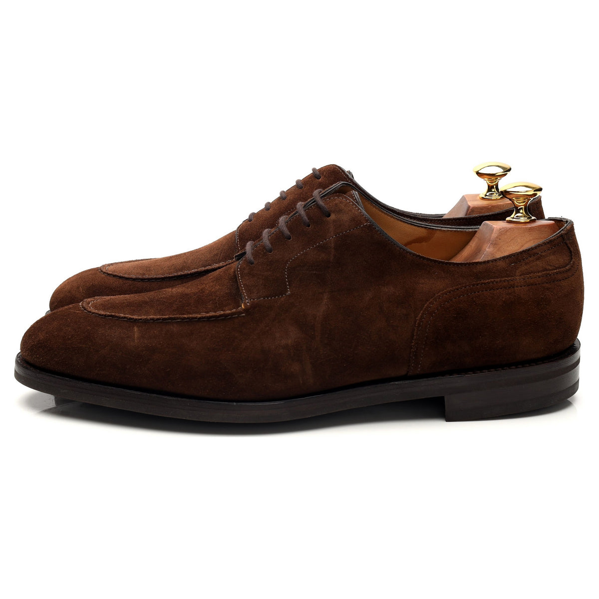 &#39;Chambord ll&#39; Dark Brown Suede Split Toe Derby UK 10 E