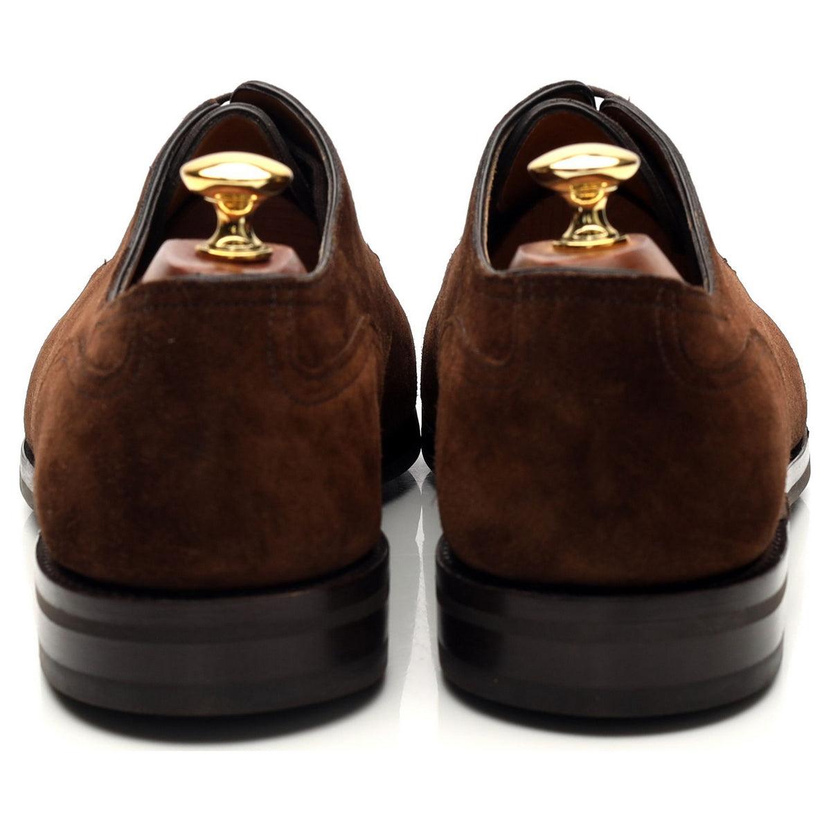 &#39;Chambord ll&#39; Dark Brown Suede Split Toe Derby UK 10 E