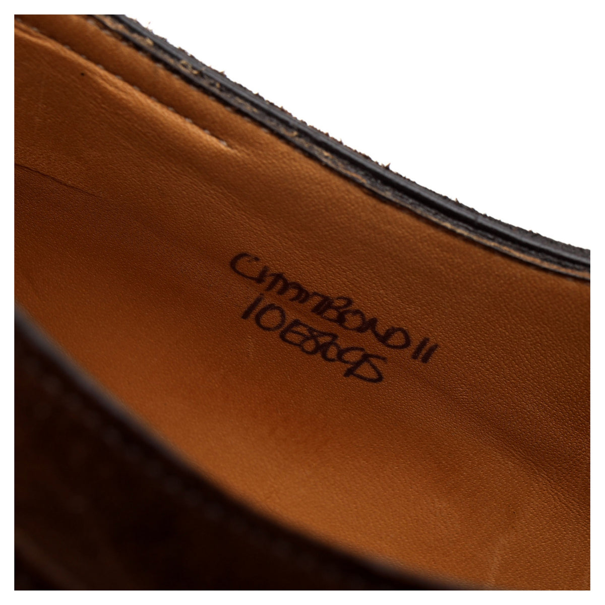 &#39;Chambord ll&#39; Dark Brown Suede Split Toe Derby UK 10 E
