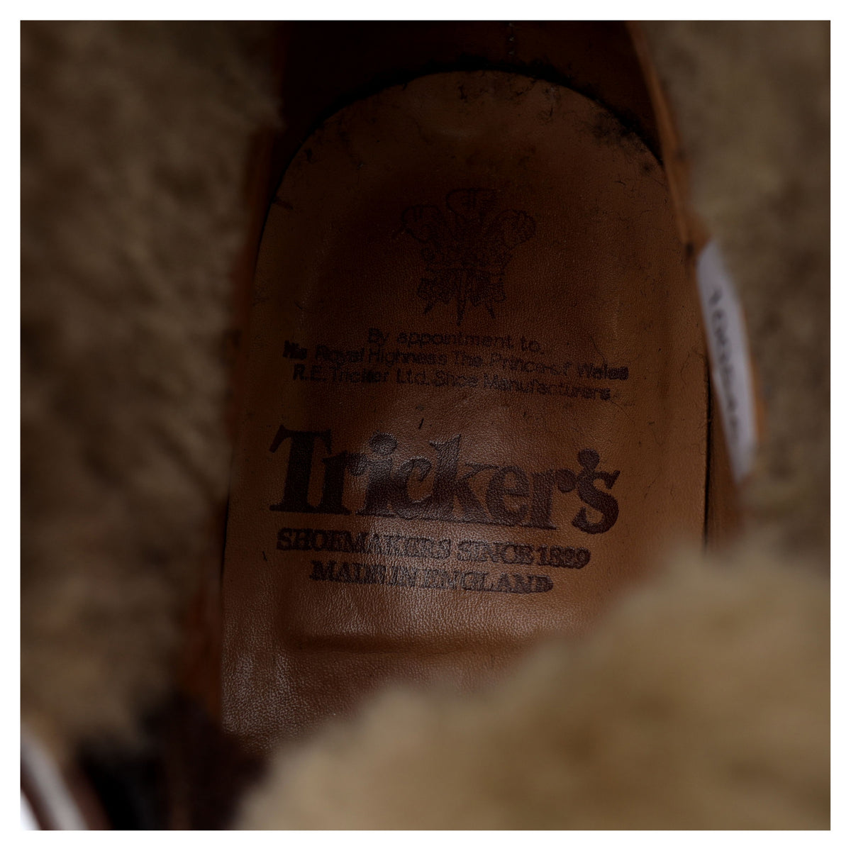 &#39;7997&#39; Dark Brown Leather Shearling Boots UK 7