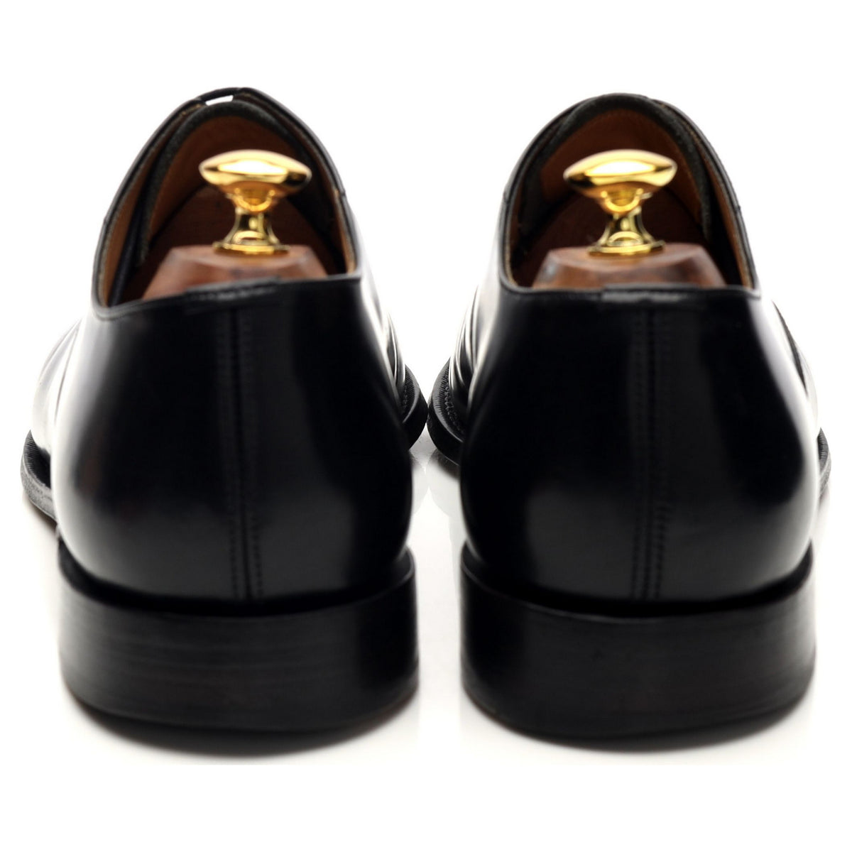 &#39;Coppice&#39; Black Leather Oxford UK 10.5 F