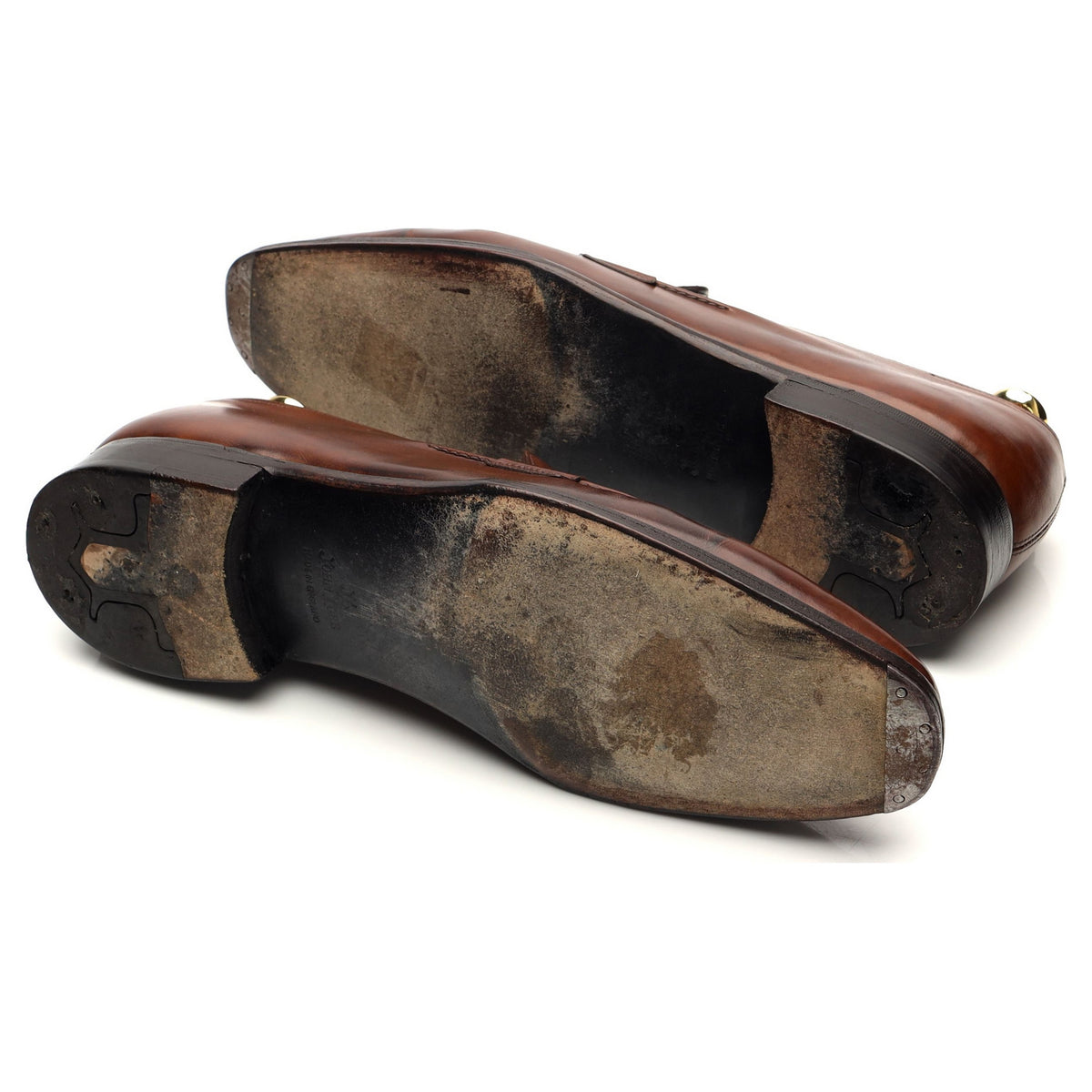 &#39;Foxton&#39; Brown Leather String Loafers UK 9 E