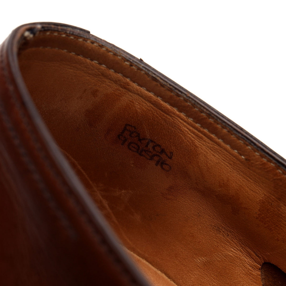 &#39;Foxton&#39; Brown Leather String Loafers UK 9 E