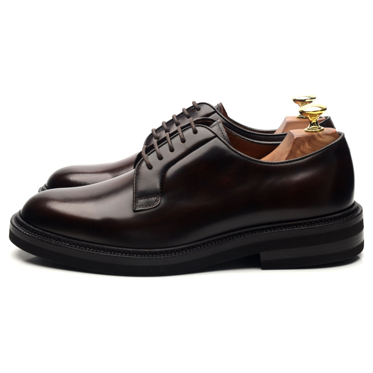 Dark Brown Leather Derby EU 41 UK 7