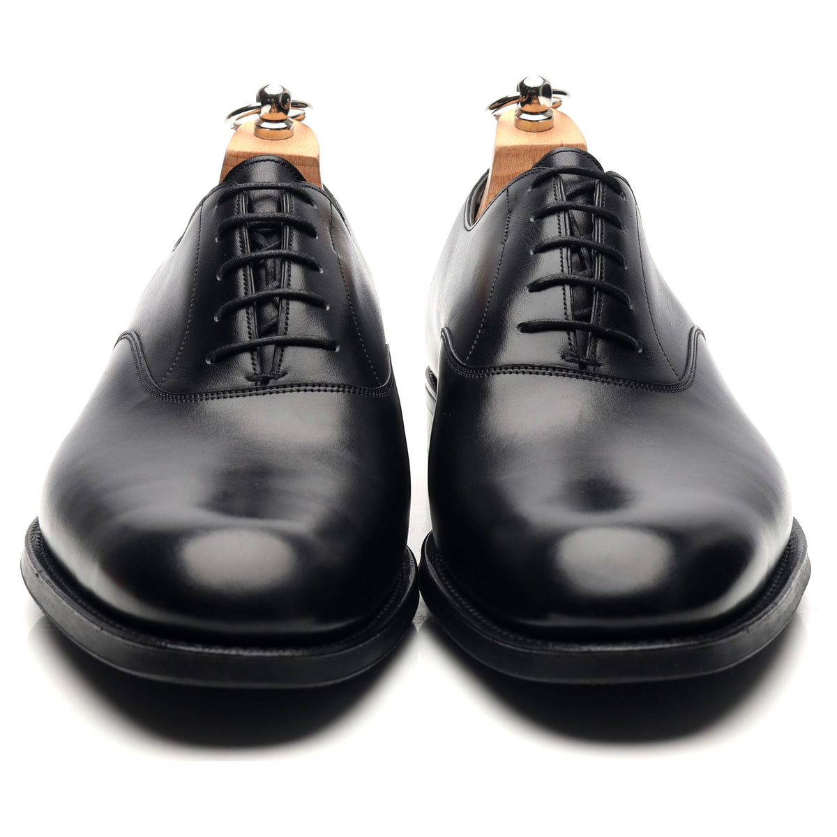 &#39;Hilton&#39; Black Leather Oxford UK 8 F