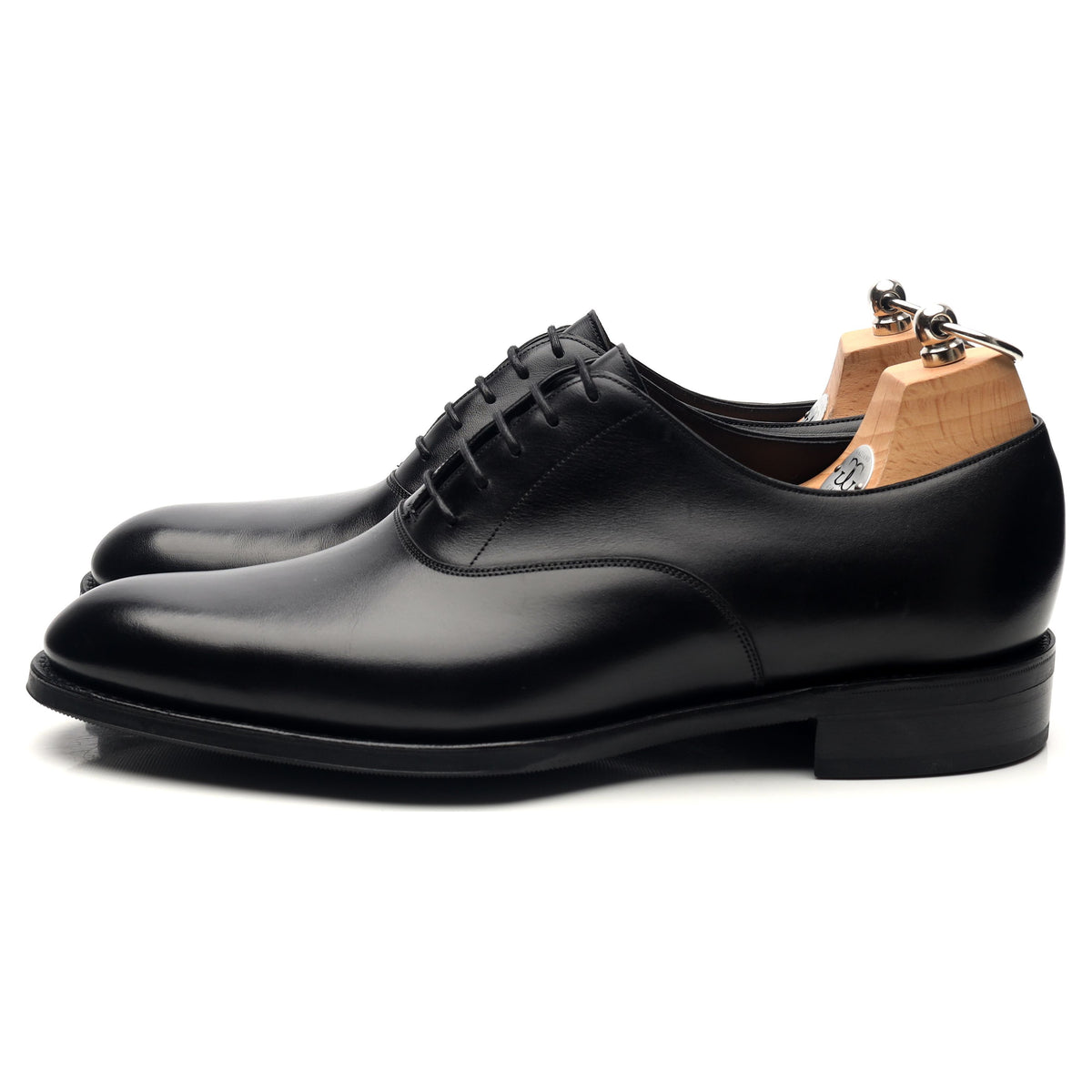 &#39;Hilton&#39; Black Leather Oxford UK 8 F