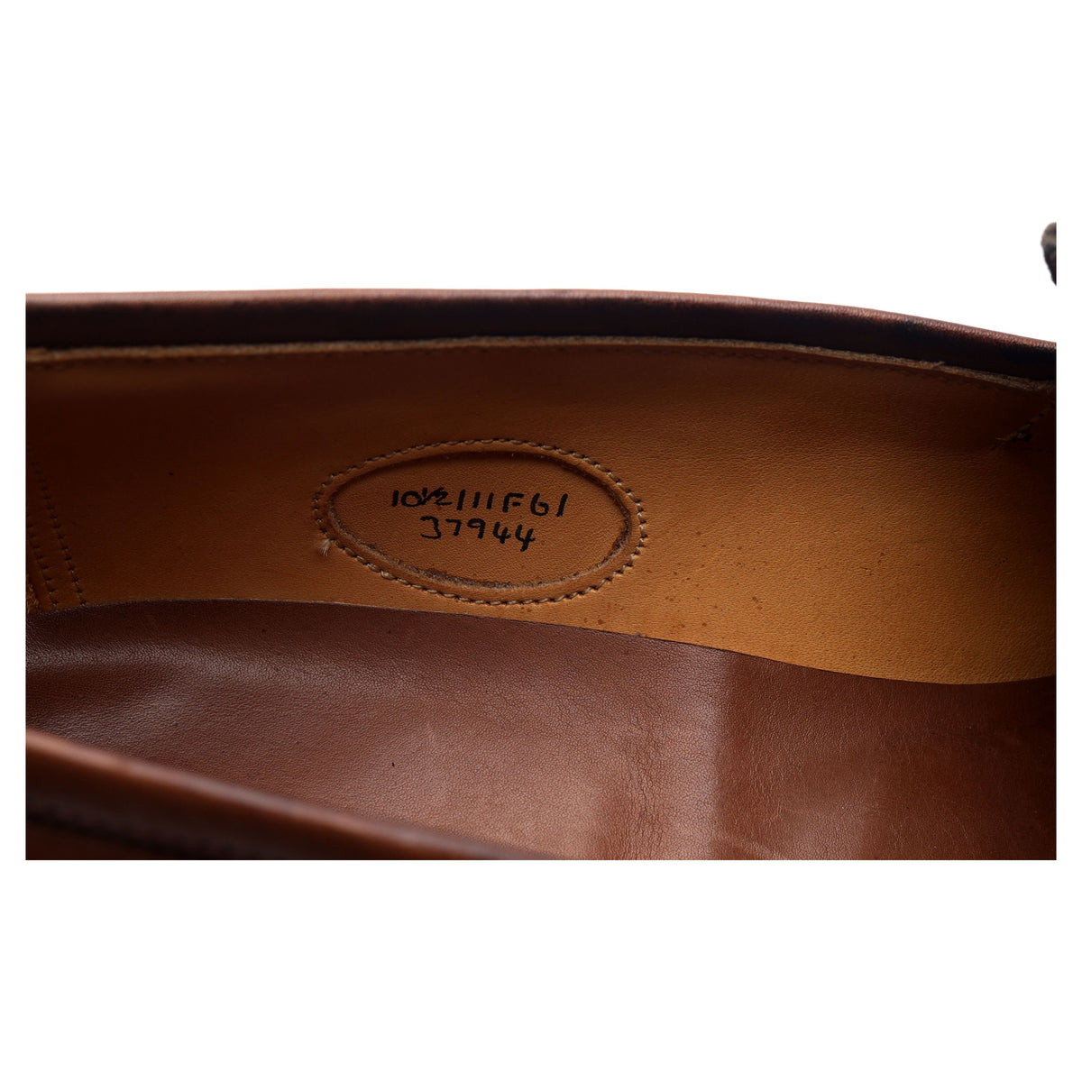 &#39;Sloane&#39; Brown Leather Loafers UK 10.5 F