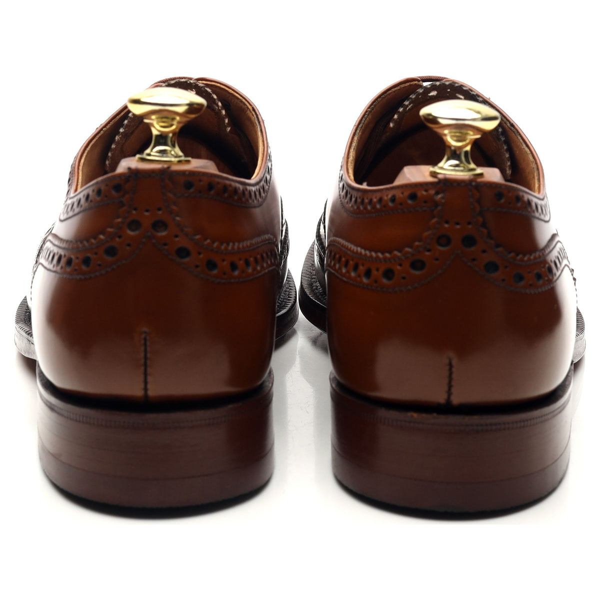 &#39;Burwood&#39; Brown Leather Oxford Brogues UK 7.5 F