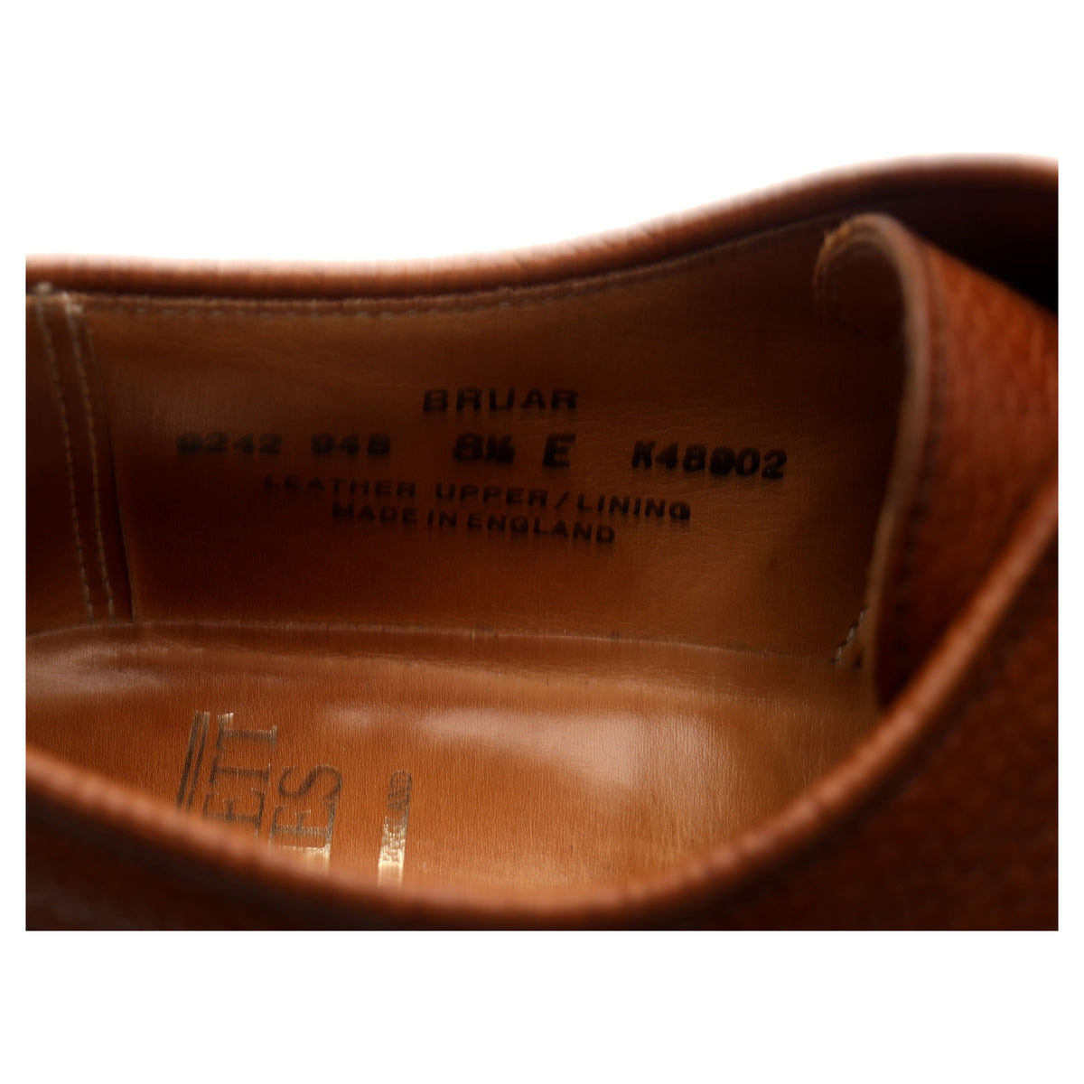 &#39;Bruar&#39; Tan Brown Leather Derby Brogues UK 8.5 E