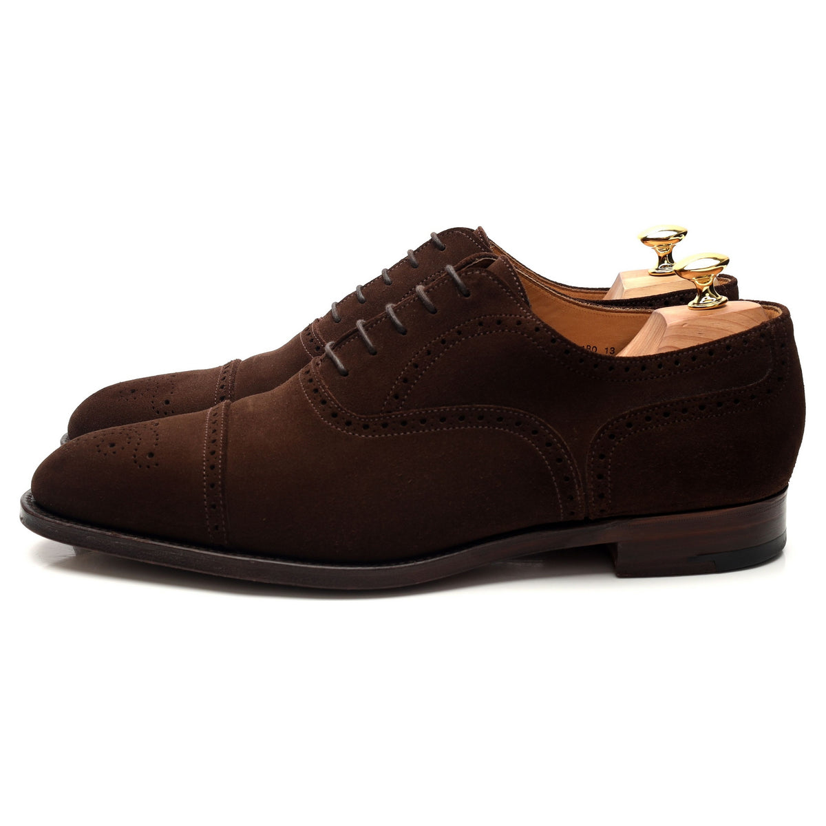 Dark Brown Suede Oxford Brogues UK 11.5