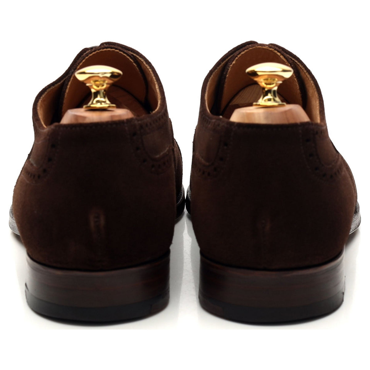 Dark Brown Suede Oxford Brogues UK 11.5