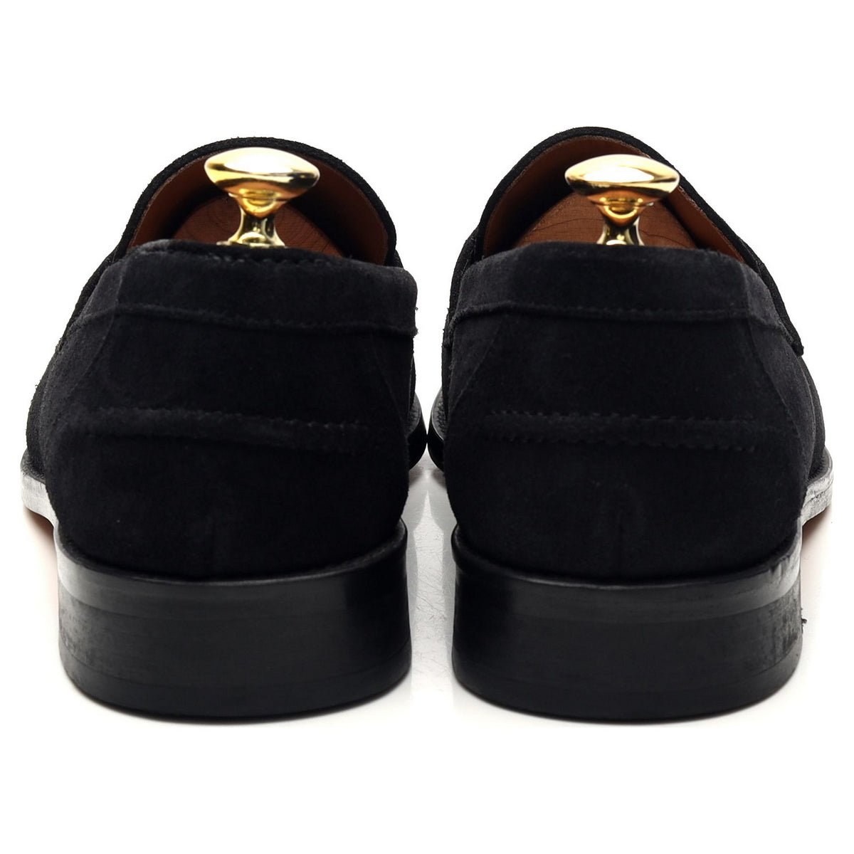 &#39;Cherwell&#39; Black Suede Loafers UK 9