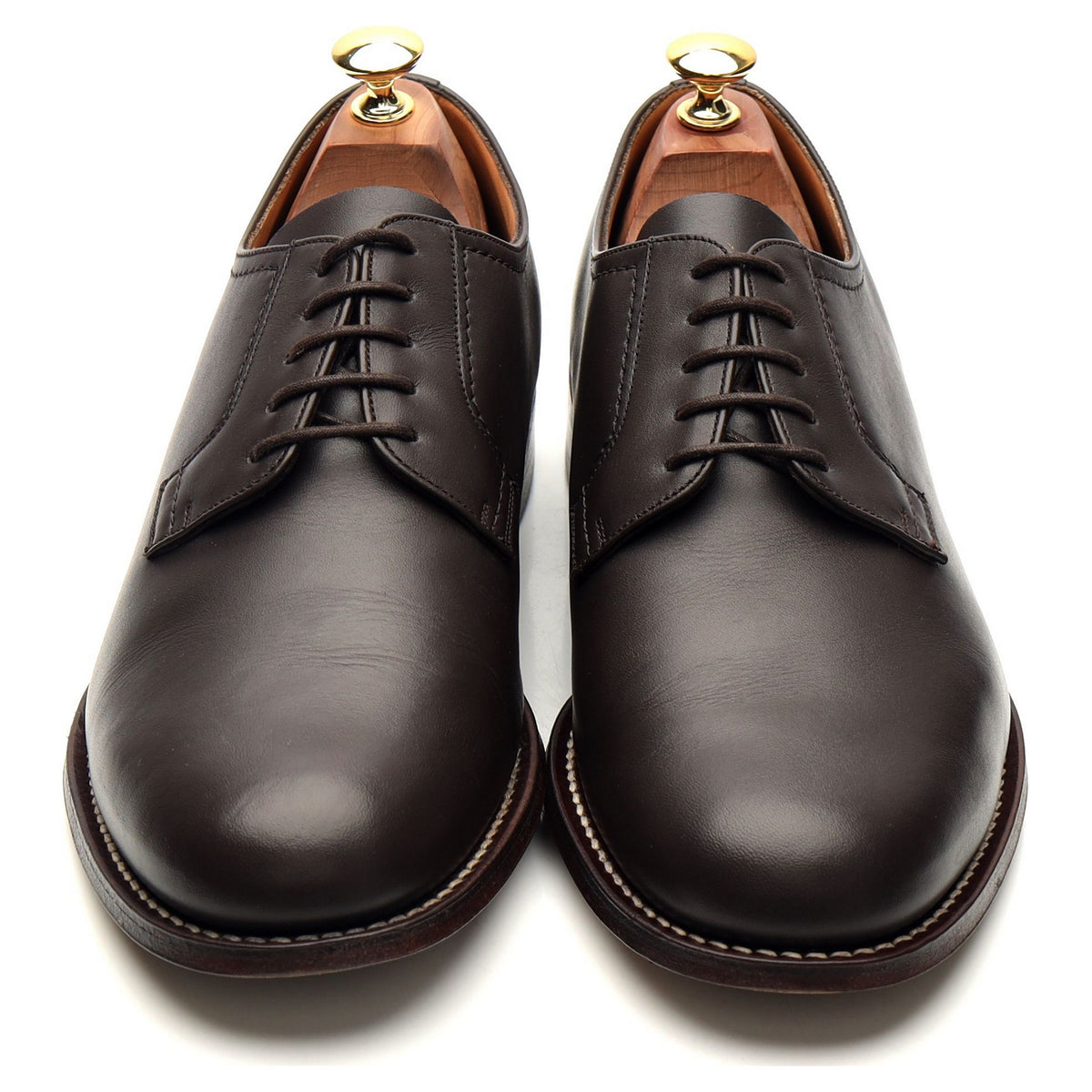 &#39;Barkson&#39; Dark Brown Leather Derby UK 9.5 F