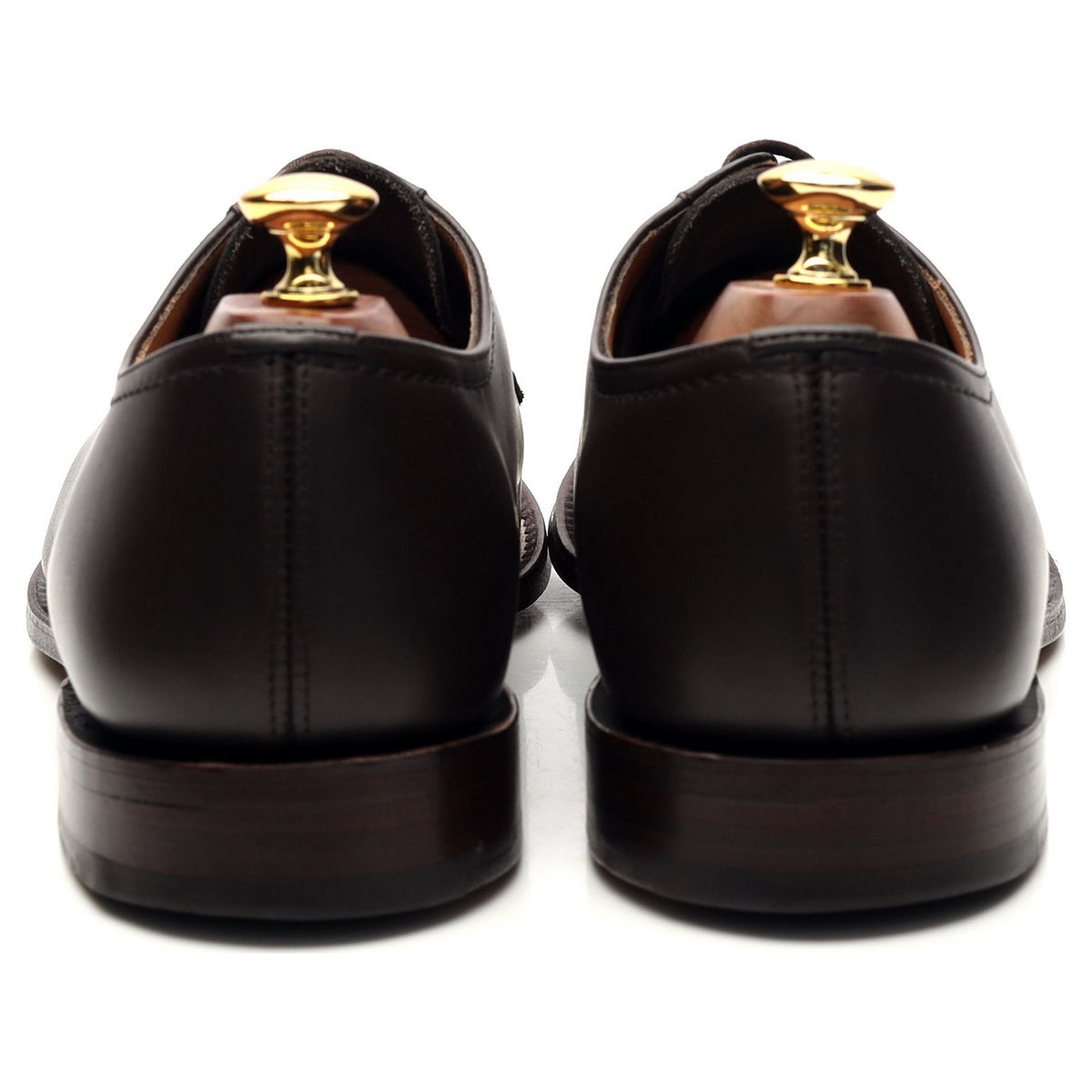 &#39;Barkson&#39; Dark Brown Leather Derby UK 9.5 F