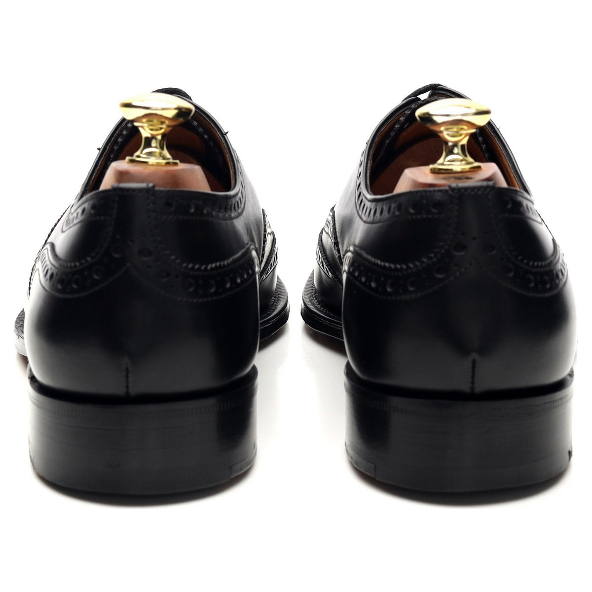 &#39;Chetwynd&#39; Black Leather Oxford Brogue UK 7.5 F