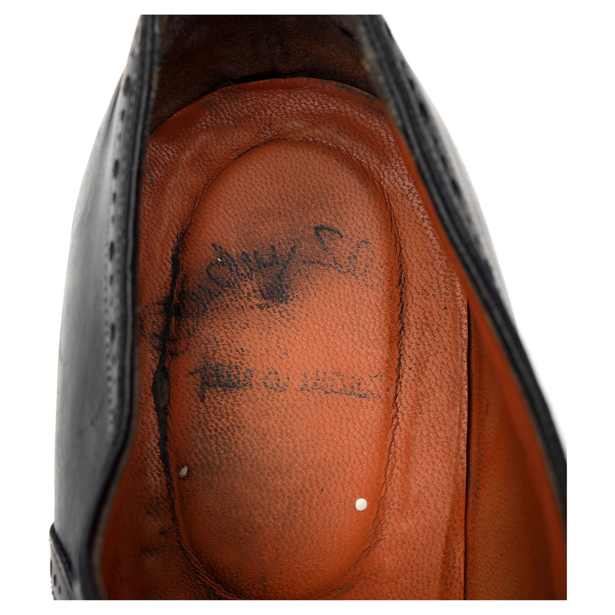 Black Leather Oxford Brogue UK 9 F