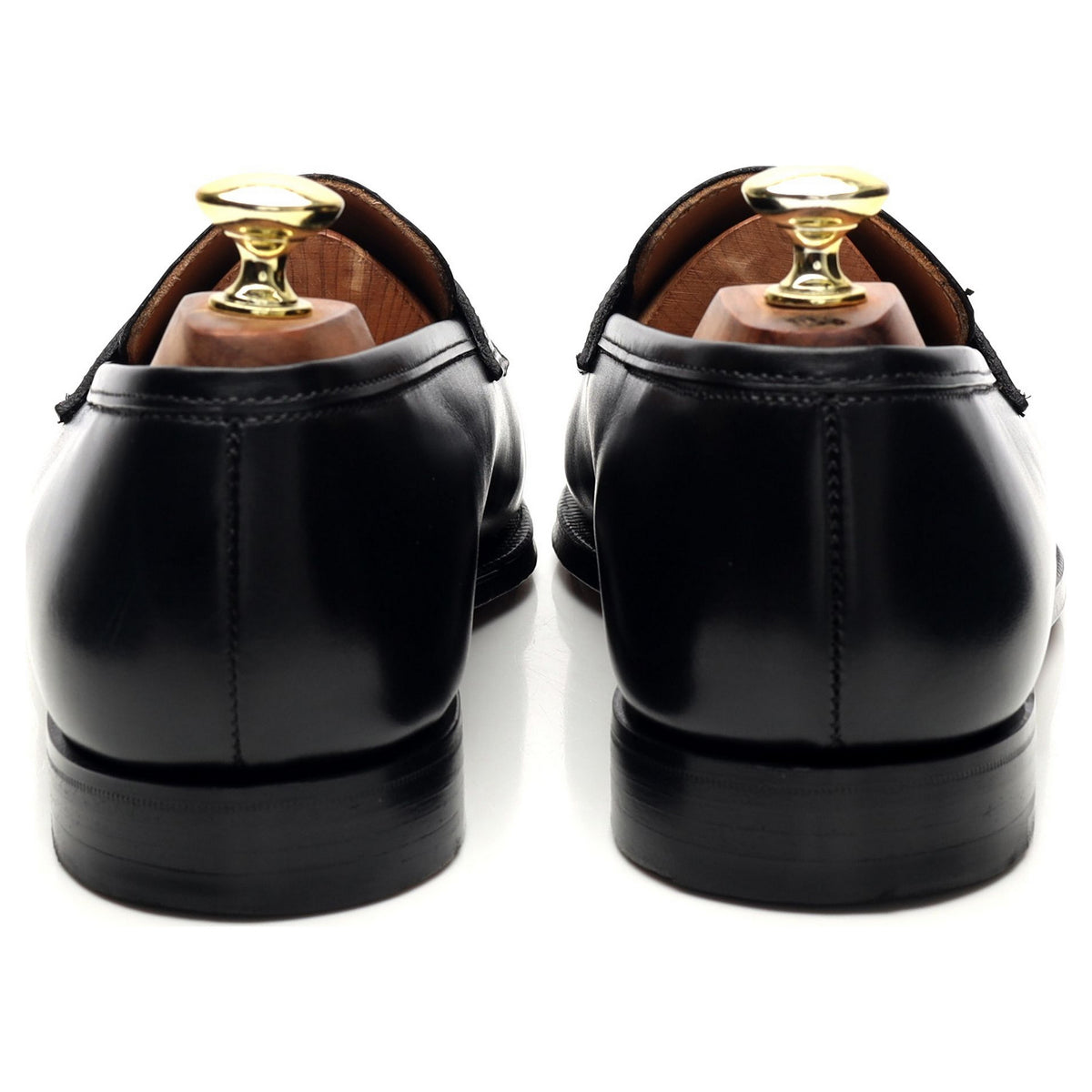 &#39;Boston&#39; Black Leather Loafer UK 7 E