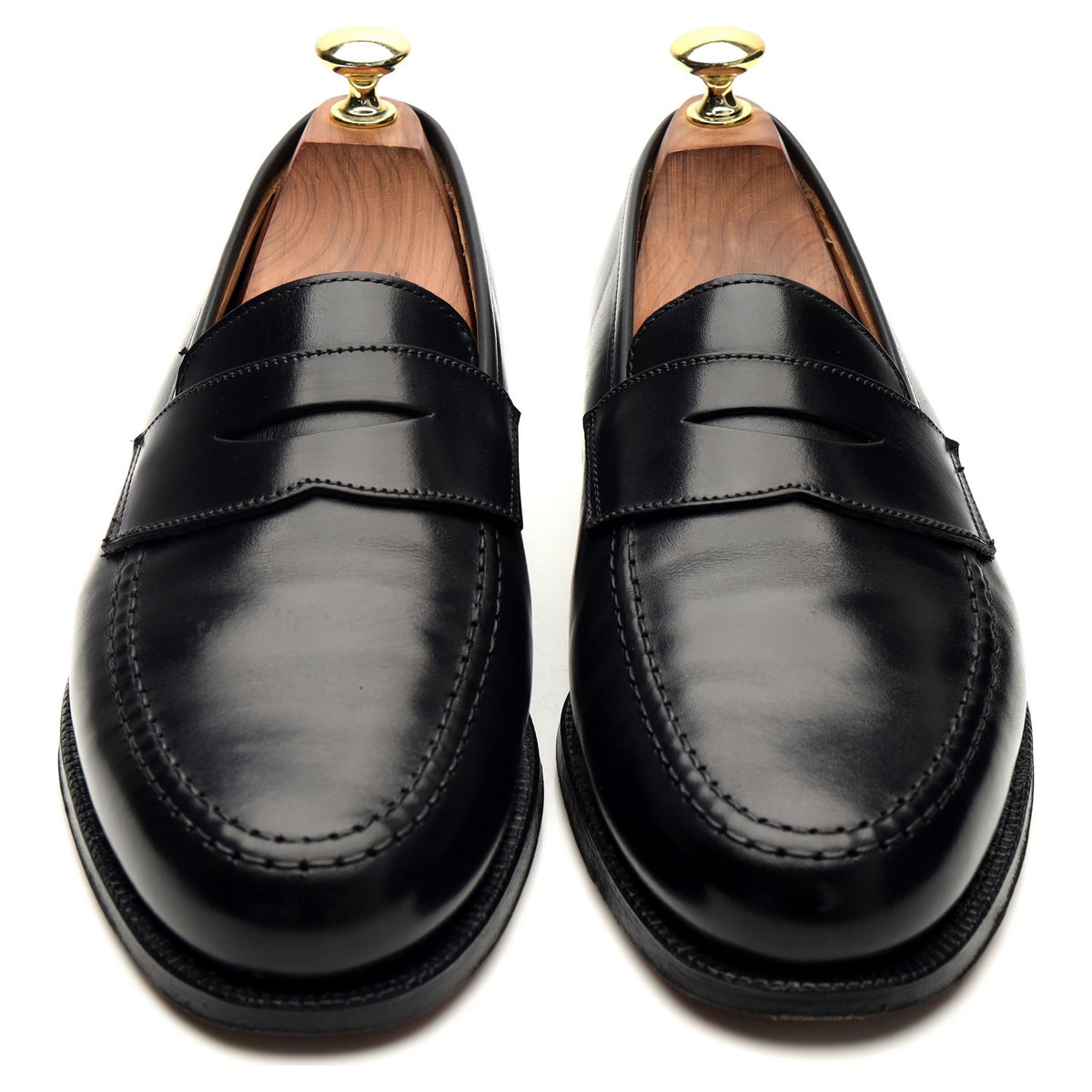 &#39;Boston&#39; Black Leather Loafer UK 7 E