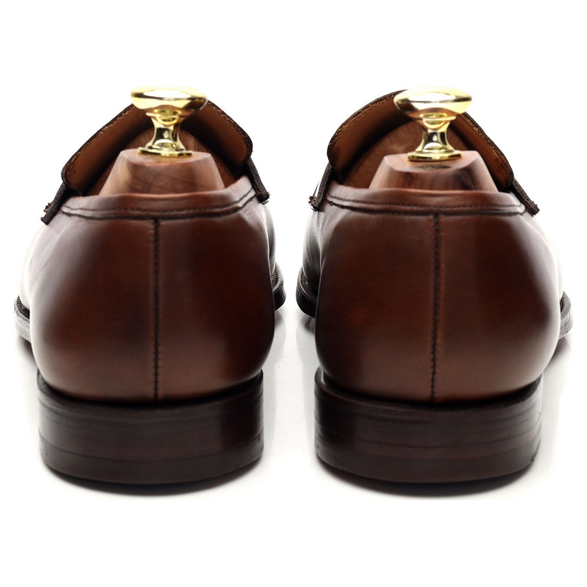 &#39;Merton&#39; Brown Leather Loafers UK 7 E