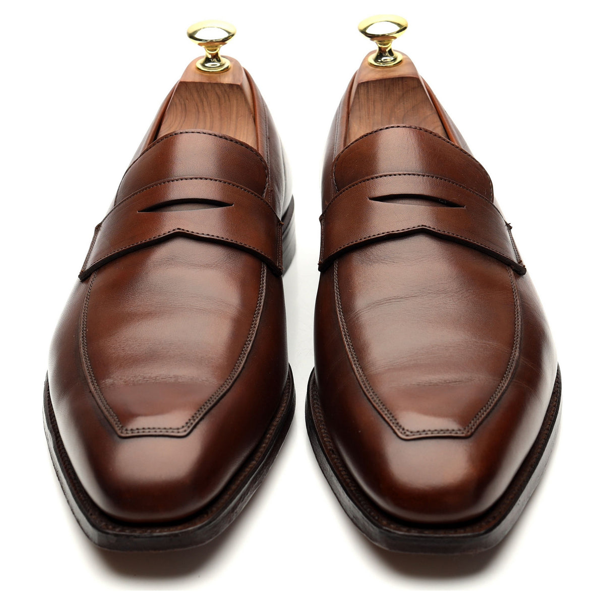 &#39;Merton&#39; Brown Leather Loafers UK 7 E