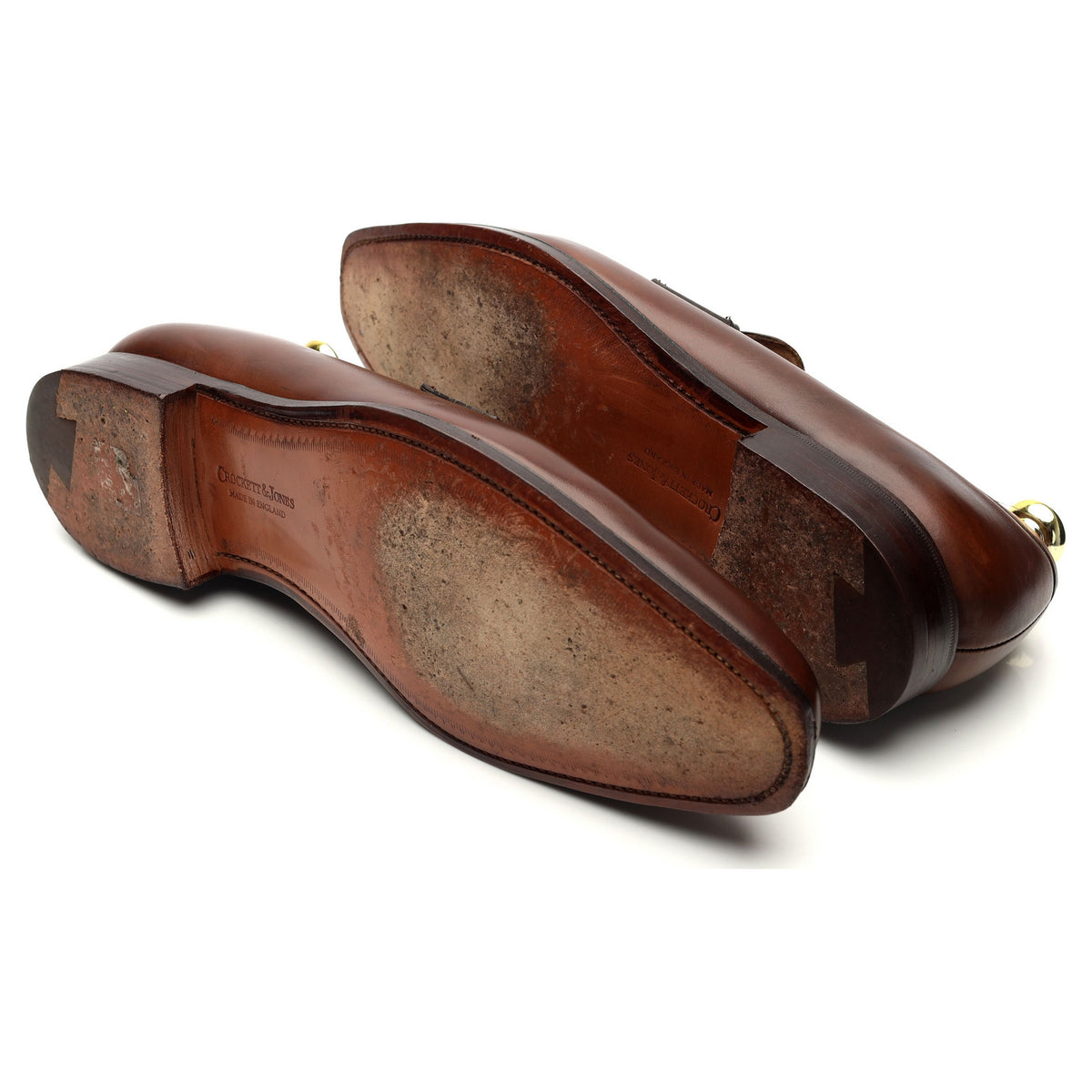 &#39;Merton&#39; Brown Leather Loafers UK 7 E