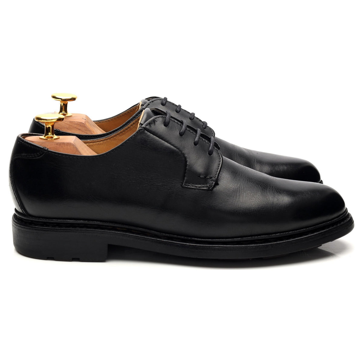 Women&#39;s Black Leather Derby UK 5.5