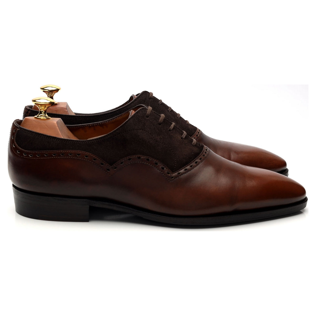 &#39;Wilfrid&#39; Brown Leather Oxford UK 8