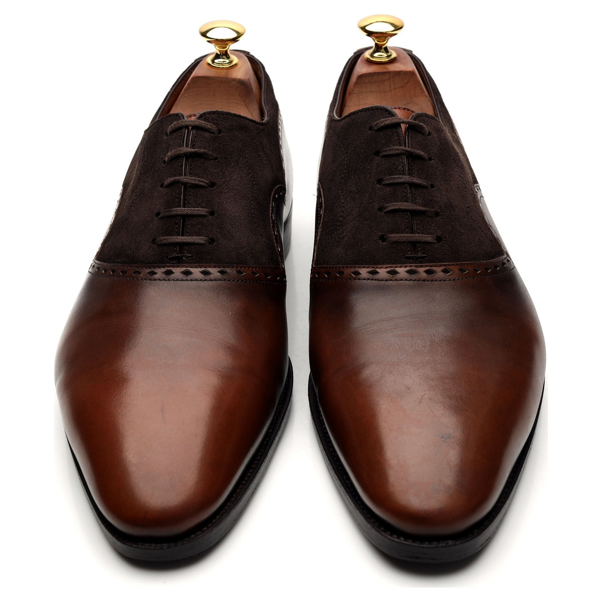 &#39;Wilfrid&#39; Brown Leather Oxford UK 8