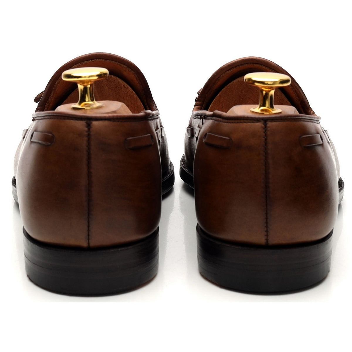 &#39;Cavendish 2&#39; Brown Tassel Loafers UK 5 E